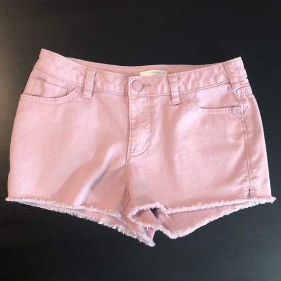 LC Lauren Conrad Pants - LC Lauren Conrad Pink Fringe Shorts